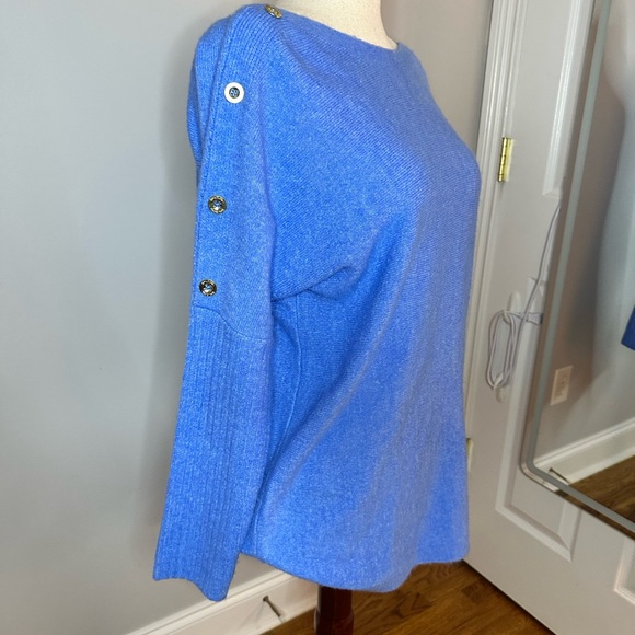 Lilly Pulitzer Arna Boat Neck sweater in Heathered Abaco Blue, M - Picture 7 of 7